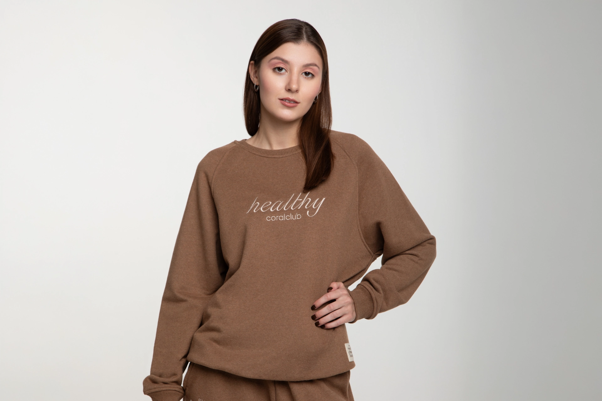 Unisex-Sweatshirt, braun