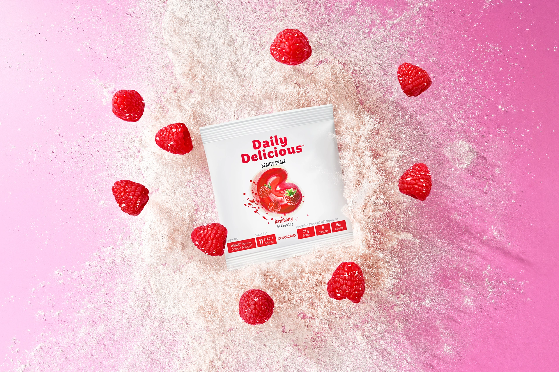 Daily Delicious Beauty Shake Himbeere