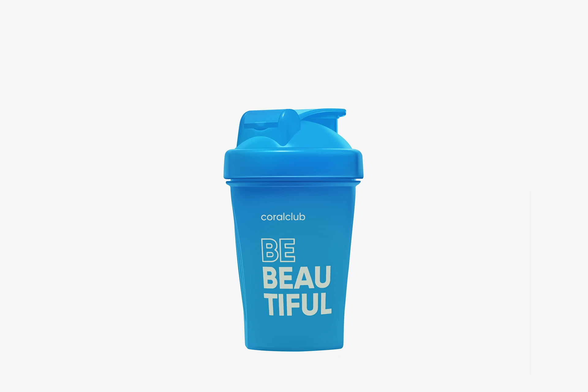 Shaker Coral Club Be Beautiful 400 ml, Blau